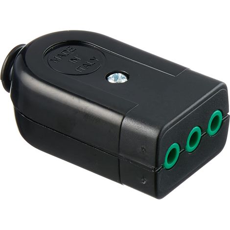 PRESA MOBILE GARANTI - NERO 2P+T 10A - 10 pezzi (1/2)