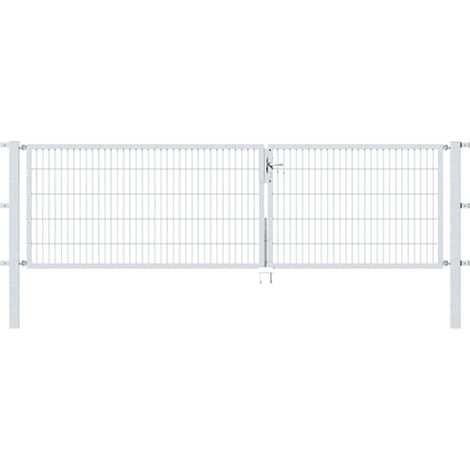 ALBERTS Doppeltor Flexo, feuerverzinkt, lichte BxH3500x1000, PF80x80/1700mm (1/3)