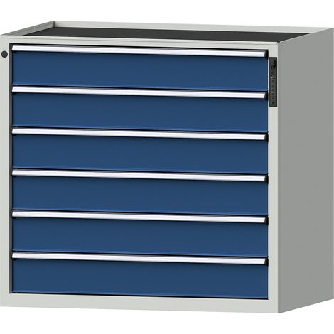 ANKE, Armoire à tiroirs, serrure électronique à code PIN, 6 x (1/5)