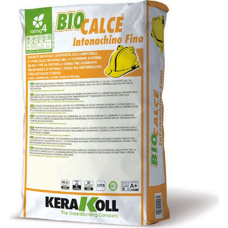 Biocalce intonachino fino 25kg kerakoll spa finitura