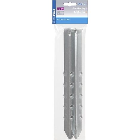 Picchetto 30 cm in metallo a coste, 2 pezzi, in sacchetto di plastica (1/5)