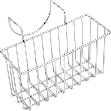 Porte-éponge de cuisine - Organisateur d'évier en acier inoxydable - Rangement pour brosses à vaisselle - Évier antirouille (1/5)
