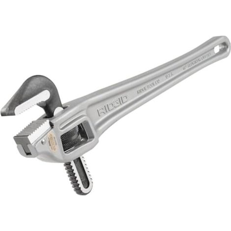 Clé serre-tubes coudée en aluminium modèle 18, clé de plomberie de 450 mm (1/3)