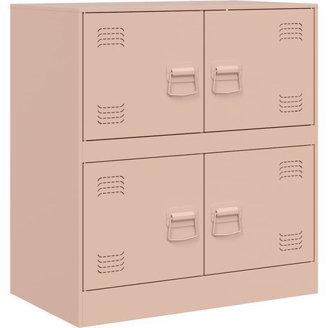 Maison La Vie - Buffet Salon Moderne - Meuble de rangement - rose 67x39x73 cm acier bu5009