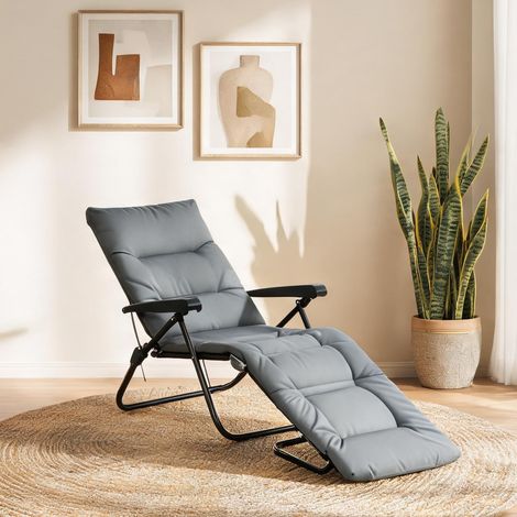 Fauteuil relax en foam Polyester acier 153 x 58,5 x 89 cm (1/5)