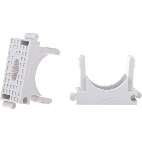 OBO Bettermann Abrazadera de presión en serie 16-24mm poliamida gris claro RAL 7035, 2250241