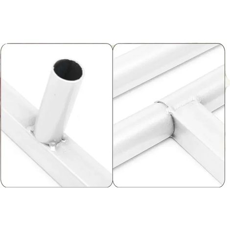 Hochzeitsbogenständer, robuste Stahlkonstruktion, elegantes minimalistisches Design, L, WEISS (1/2)