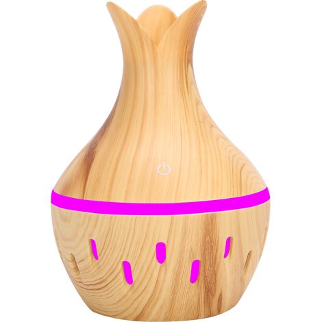 Diffuseur d'aromathérapie mini 300ml, humidificateur d'air de bureau, brumisateur creux à parfum, prise USB (1/5)