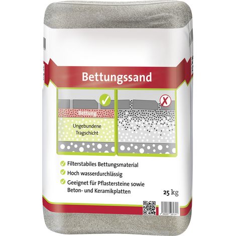 Bettungssand 0,1 - 5 mm 25 kg Fugensand