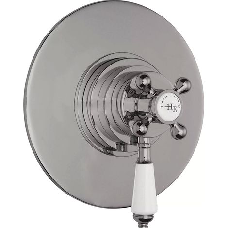 Hudson Reed Topaz Concealed Shower Valve Dual Handle - Brushed Pewter