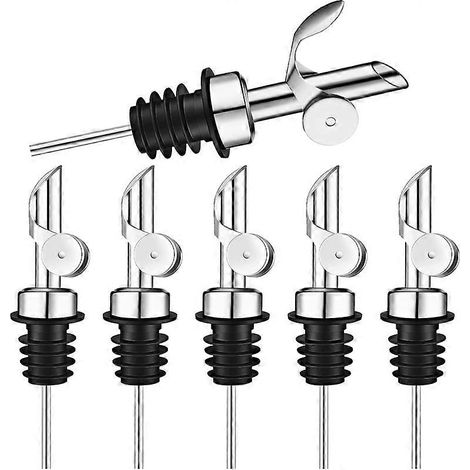 Lot de 6 verseurs lestés en acier inoxydable (argent) (1/5)