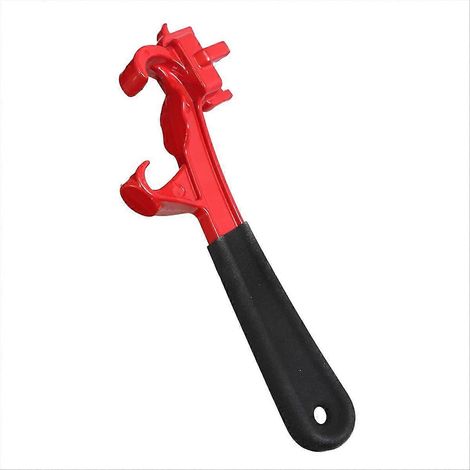 Clé à bouchon et ouvre-seau 3 en 1 en fonte - Ouvre-couvercle en aluminium pour bidons de 5 à 55 gallons (boîtes de peinture, etc.) - JBMEDIA (1/4)