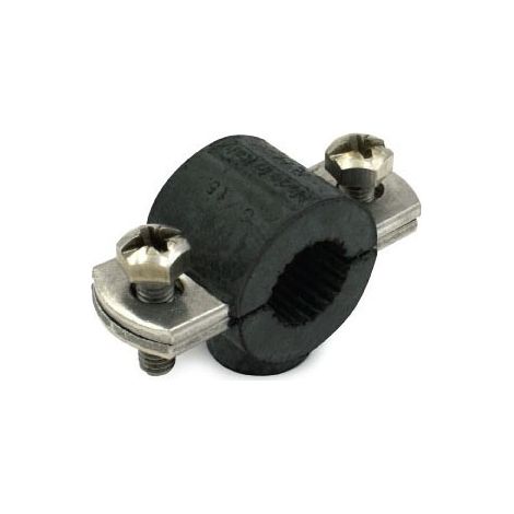 Collare con gomma ø22 (1/2") inox 304 156102304G - - RACCORDERIE METALLICHE - - (1/2)