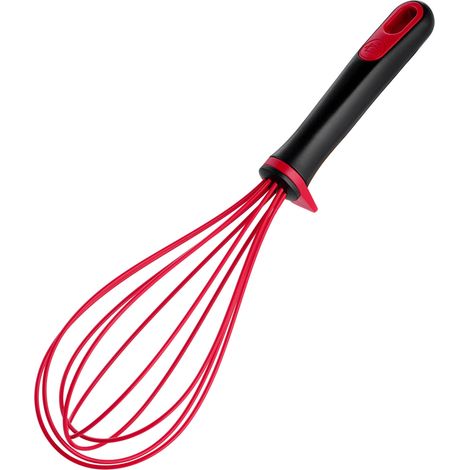 Lagostina 010301000002 Schneebesen Kugelquirl Silikon Schwarz, Rot (1/5)