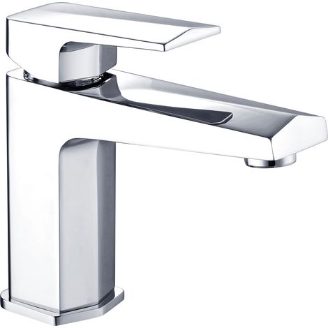Signature Geo Basin Mixer Tap with Waste - Chrome