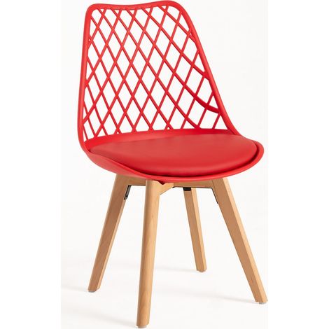 Packs Sillas Comedor - Pack 2 Sillas Mima - Rojo (1/5)