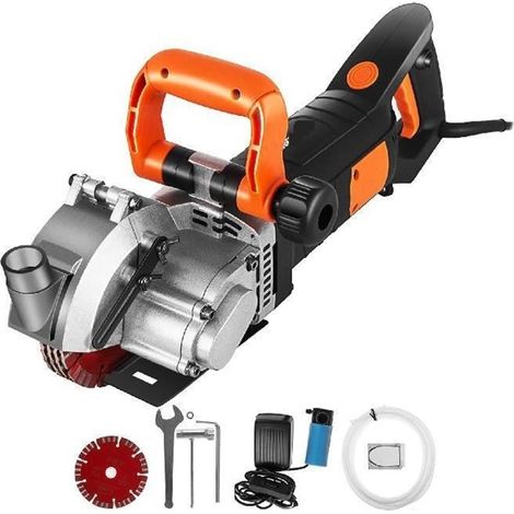 4800W mur Chaser béton coupe-brique 5000 tr/min électrique sans couture rainure Slotter 133mm lames de scie circulaire ensemble d'outils électriques (1/5)