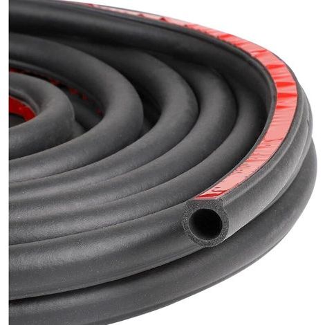 18M Joint Porte Voiture Caoutchouc Adhesif 14mm X 14mm, Joint Caoutchouc Carrosserie Automobile Universel Forme en D pour Caravanes, Camionnettes, Voitures et SUV (1/5)