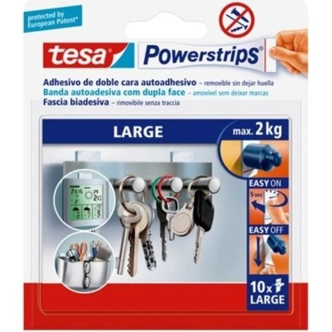 Colgador hog adh reut recambio tiras large 10 pz tesatape (1/5)