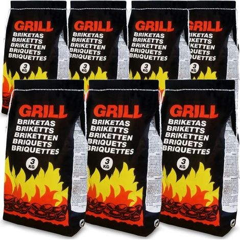 21 kg de charbon, de bois en briquet pour barbecue (1/3)