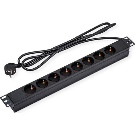 Triton Multipresa professionale 8 prese nera 19 pollici