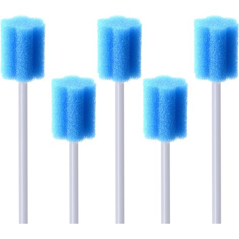 Écouvillons Jetables En pour Nettoyage de La Bouche: Éponges Dentaires Stériles Soins Bucco Buc Lot de 100 Éponge (1/4)