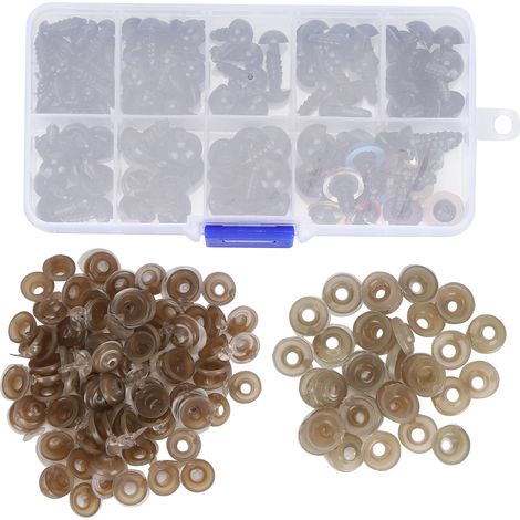 Color Doll Eyes Plastic Resin Plush Eye Replacement MultiSize Toy Making Accessories (1/5)