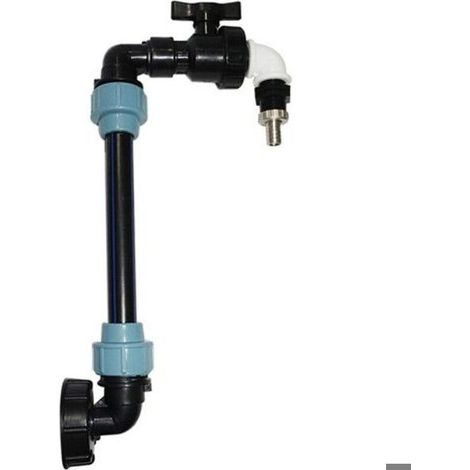Ibc Raccord S60x6 – Ibc Adaptateur Avec Sortie Robinet 3/4 Pouce – Adaptateur De Réservoir De Vidange – Raccord Robinet En Laiton (1/5)