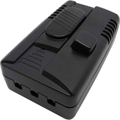 103x60x32mm 2pc Variateur à pied LED, avec 2 sorties : variateur et interrupteur, à intensité variable en continu, pour lampes LED réglables, à cordon intermédiaire, à LED silencieux
