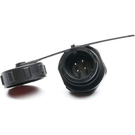 Connecteur circulaire 4 contacts, raccordement A souder ( Prix pour 1 )