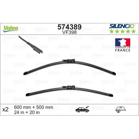 Balai d'essuie-glace Valeo 574389 FORD 2359915 2359917 2479628 LJ6B17528AA