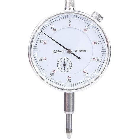 Jauge à cadran mécanique 0‑10mm, indicateur de test avec échelle 0.01mm, outil de mesure de précision (1/5)