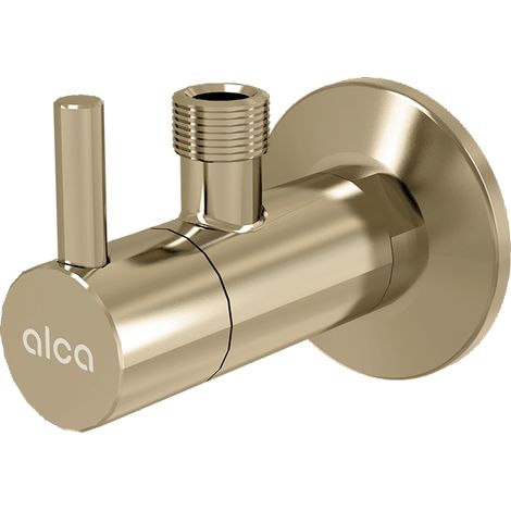 Alca - Eckventil mit Filter, goldglänzend ARV001-G-P (1/2)