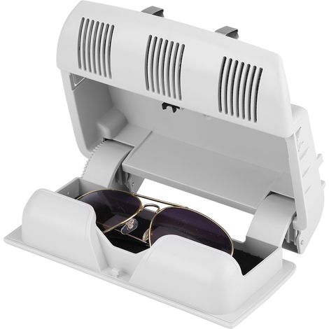 Support rangement boîte étui lunettes soleil auto Skoda Octavia Fabia Roomster 1Z0868565E gris (1/5)