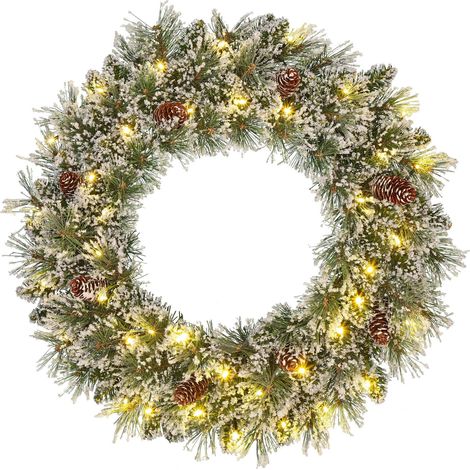 Black Box Trees Couronne de Noël LED Vert H15xl60xL60cm (1/4)