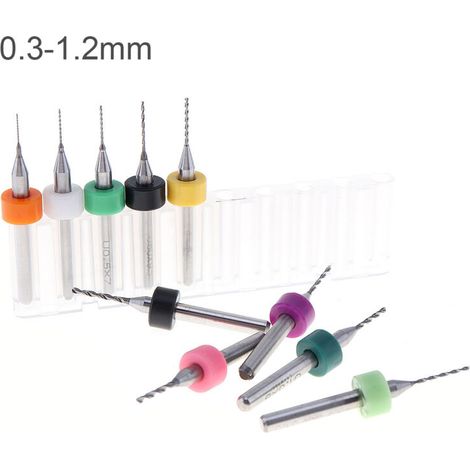 Festschaft-Leiterplattenbohrer, kleiner Hartmetallbohrer, Gravierbohrer, 0,3–1,2 mm