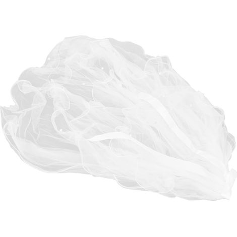Voile de Mariée Voile de Mariage avec Peigne en Tissu, de Tête en Léger Semi-transparent, Ajustement sécurisé, Facile à Porter pour la Mariée, Mariage, Fiançailles, Fête, Photographie, Jeu de (1/5)