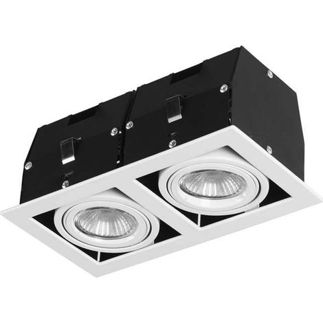 Forlight Cardan - Downlight LED da Incasso per Lampadina Gu10 da 100W. Diametro 11cm. Struttura in Acciaio. Uso Interno IP23. Colore Bianco