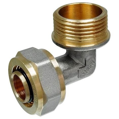 Schraubfitting-Übergangswinkel mit Außengewinde - 26 x 3,0 mm - 1'' für Alu-Mehrschicht-Verbundrohr