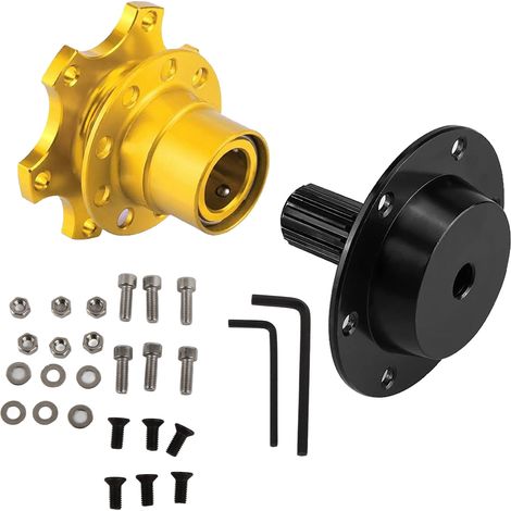 Universelles Rennlenkrad-Adapterset, Schnellverschlussnabe, Schnappbefestigung, Auto-Tuning-Zubehör (1/5)