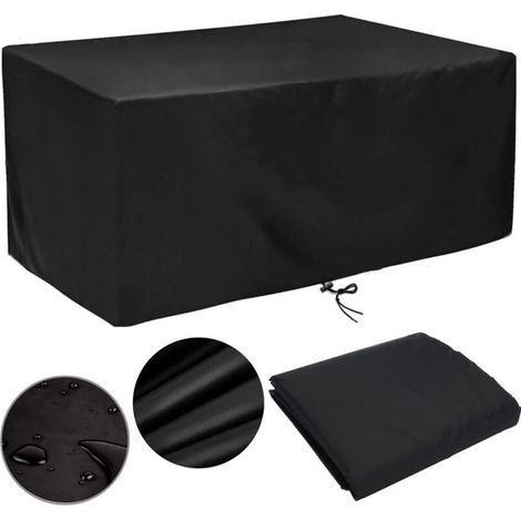 Garden Furniture Cover, 315x160x74cm Waterproof Protective Cover for Garden Furniture, Weatherproof and Tear-Resistant Oxford Fabric Furniture Cover (210D, 315x160x74cm) (1/4)