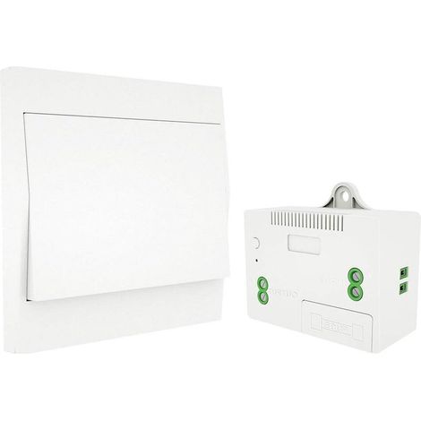 RF433 Funkschalter, batterielos, Wandfernbedienung, selbstversorgend, keine Verkabelung, Sender für Wandpanel (1-Wege-Set) (1/5)