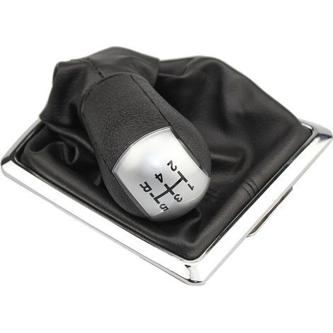 Staubschutzkappe für Ford Focus Schaltknauf, Zubehör für manuelle Schaltknäufe, silber, für 6-Gang-Getriebe (einteilig) (1/4)