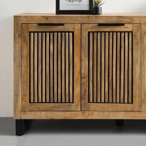 Mömax Sideboard Everest in Naturfarben/Schwarz (1/5)