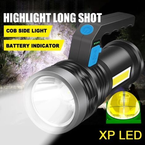 Éclairage extérieur de lampe portative de batterie au lithium rechargeable par USB de lumière forte (1/5)