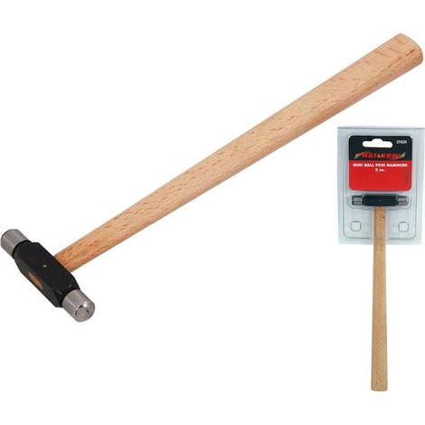 Neilsen 2oz Wooden Handle Pin Hammer Cross Ball Pein Tack Small Lightweight
