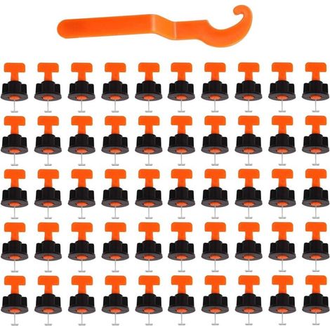 Packung mit 50 wiederverwendbaren Fliesenausgleichssystemen für Wand- und Bodenkonstruktionen