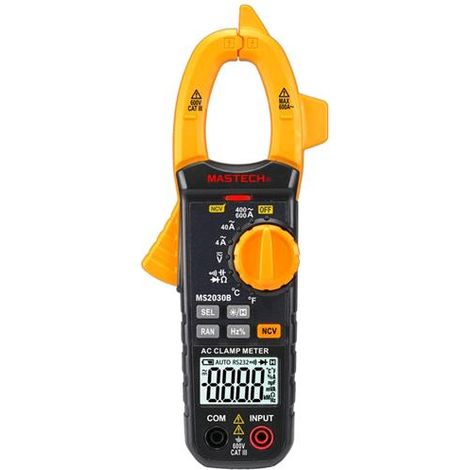 Mastech Pinza Amperometrica Digitale AC/DC 600V con NCV MS2030B