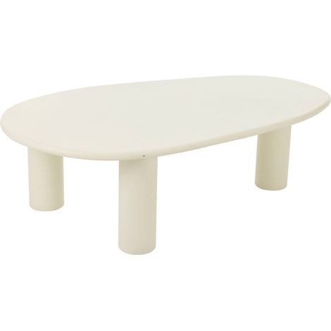 Table d'appoint blanche design contemporain pour salon moderne - Blanc pur contemporain (1/5)