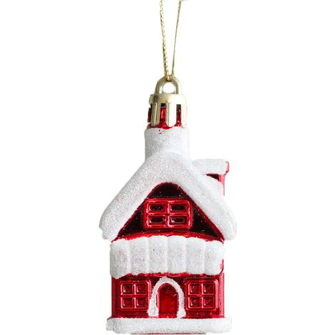 Boule De Noël - Décor Arbre De Noël En Plastique PP Avec Accroche - Pour Intérieur Et Extérieur - Lot De 2 (1/5)